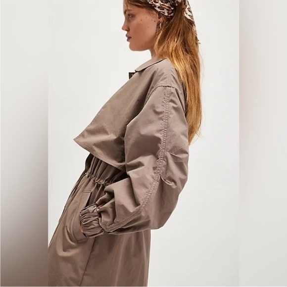Free People Indy Trench Coat Small - Picture 2 of 7